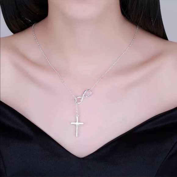New Pendant Silver Cross Necklace - Picture 2 of 4